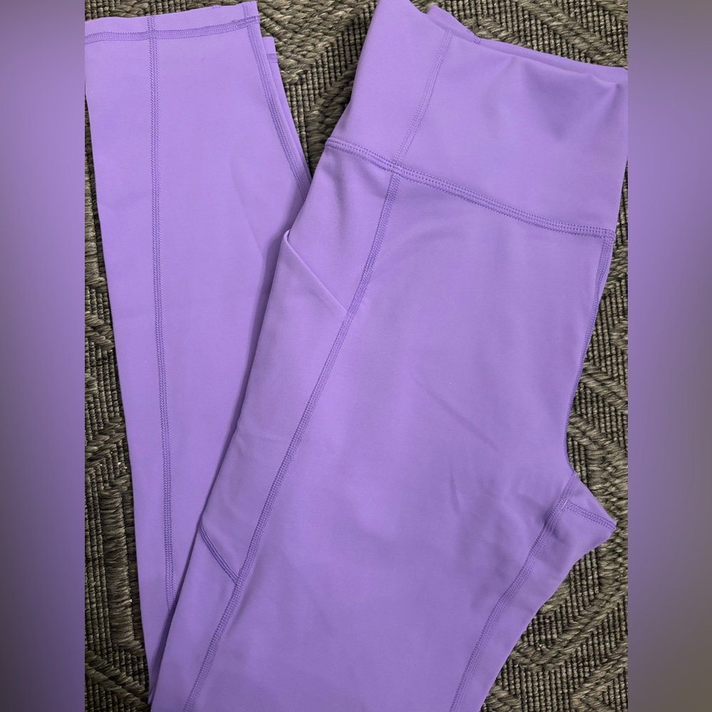 Fabletics super soft pure luxe periwinkle high waisted, NWOT
